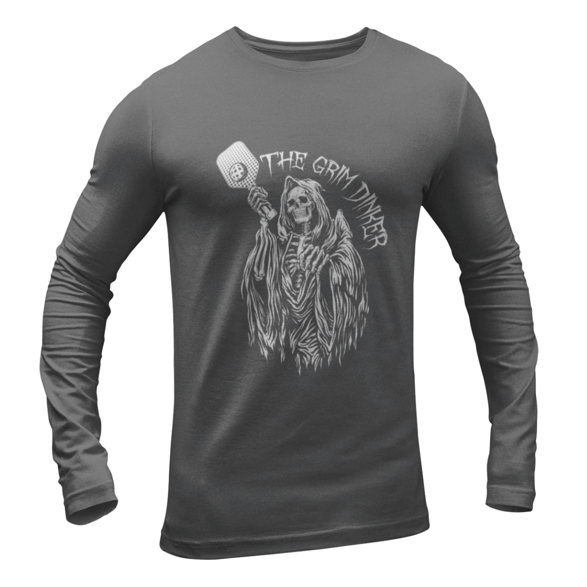 The Grim Dinker - Pickleball T-Shirt -Unisex Performance Long Sleeve Shirt