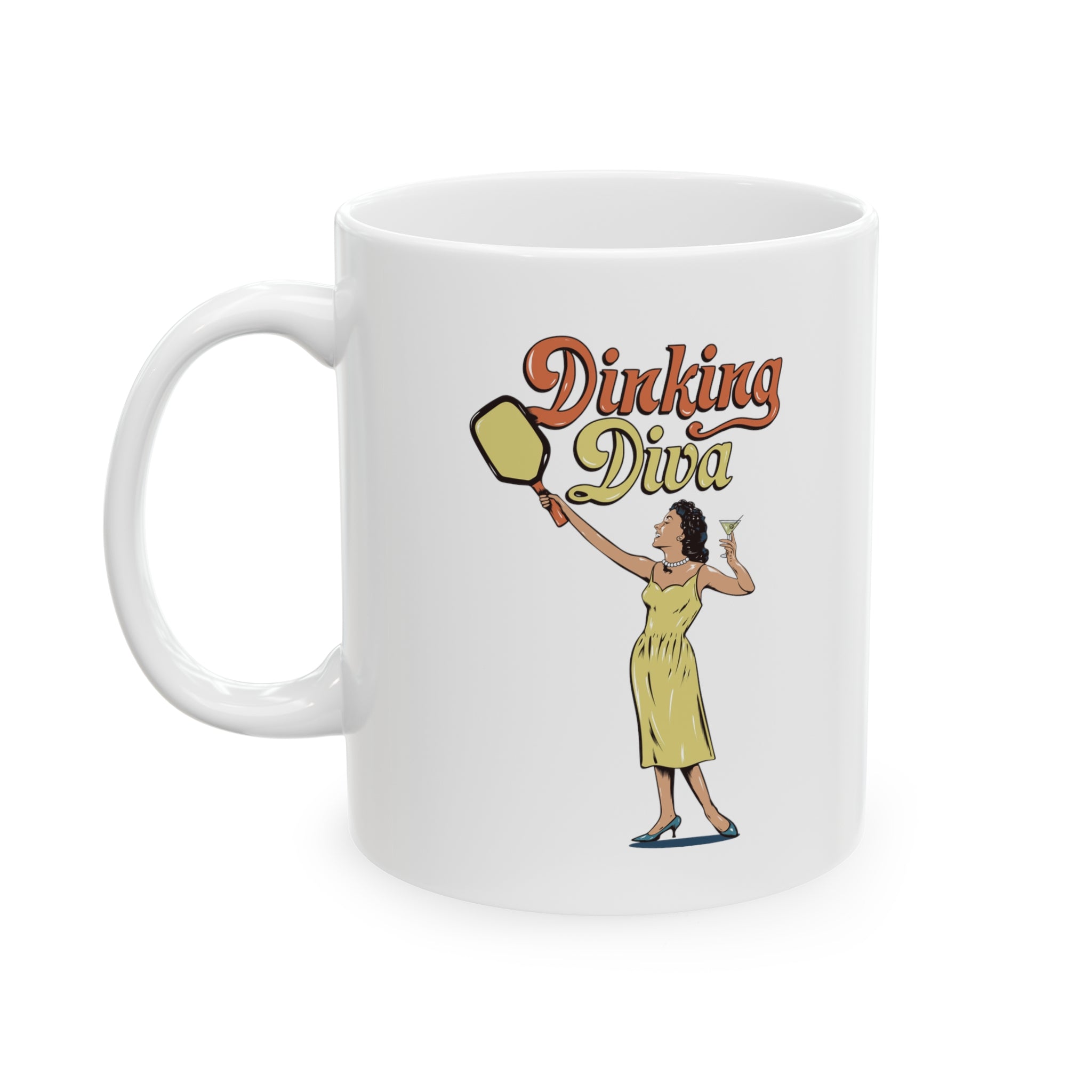 DINKING DIVA WHITE MUG (11oz)