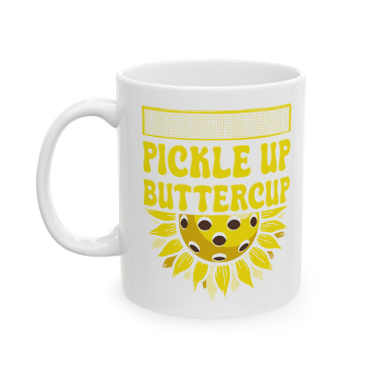 PICKLE UP BUTTERCUP WHITE MUG (11OZ)