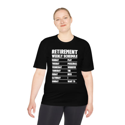 Pickleball Retirement Schedule Athletic T-shirt