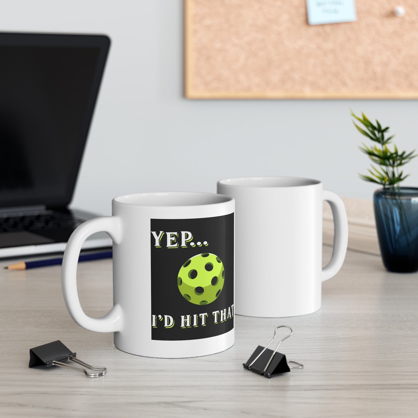 YEP I'D HIT THAT PICKLEBALL BLACK MUG (11oz)