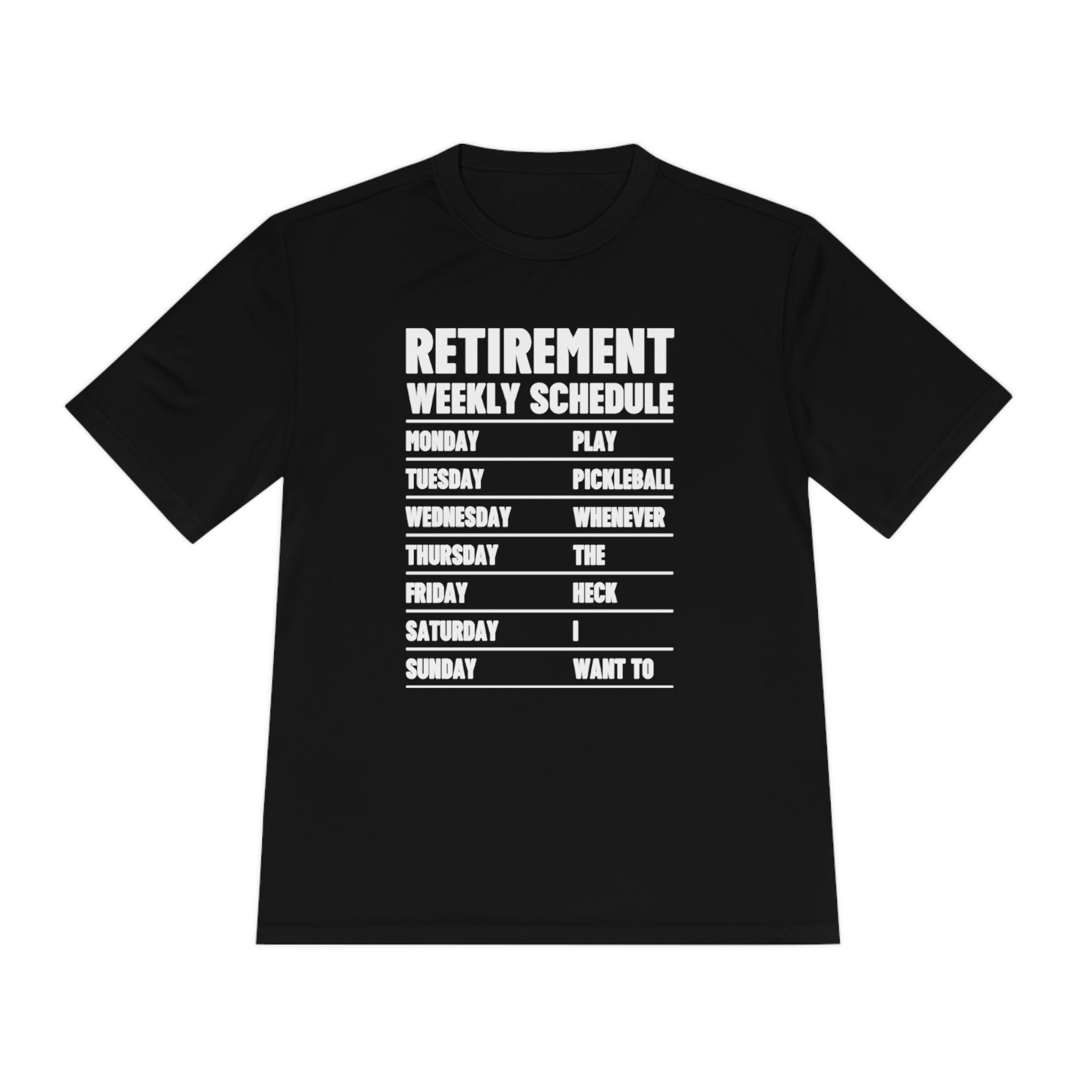 Pickleball Retirement Schedule Athletic T-shirt