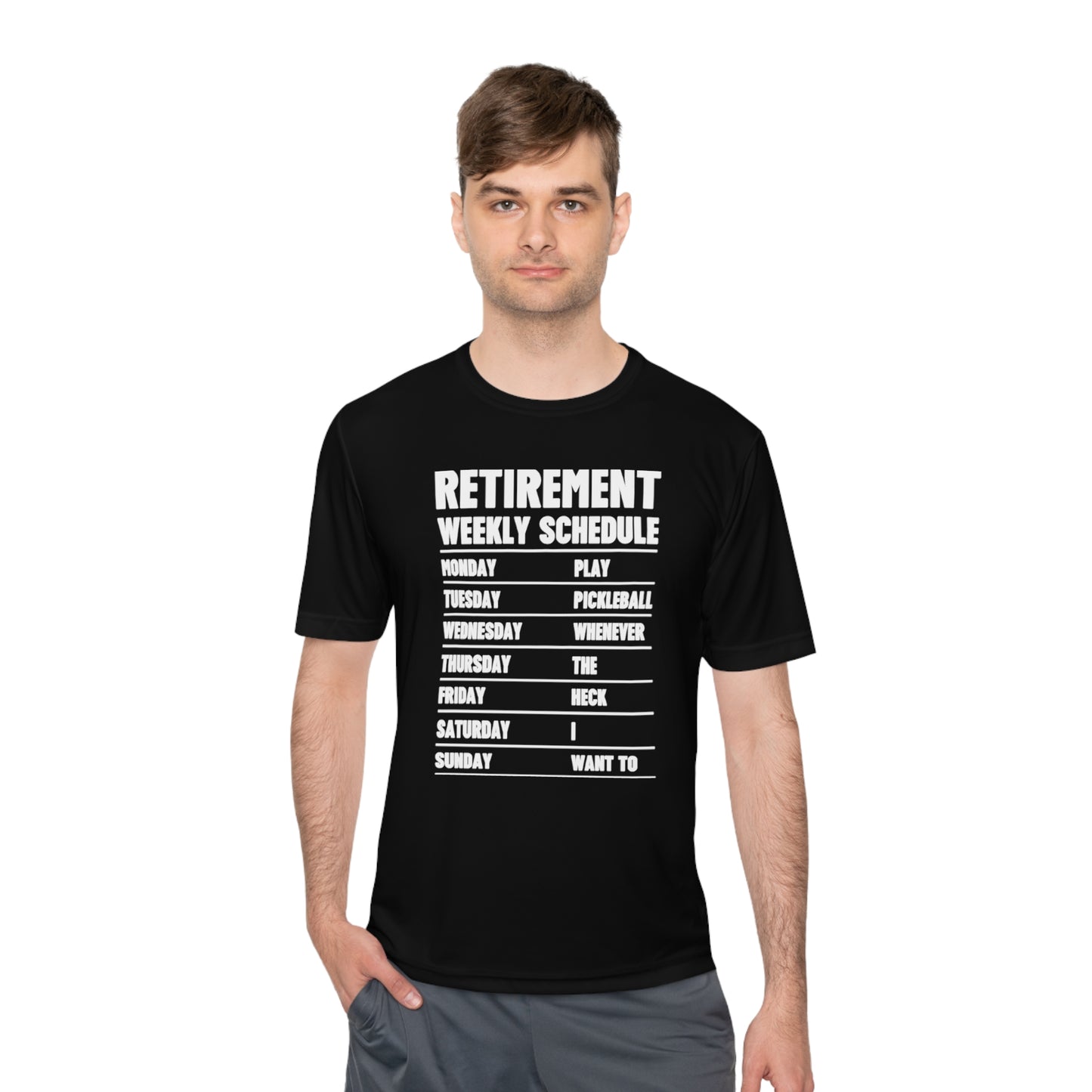 Pickleball Retirement Schedule Athletic T-shirt