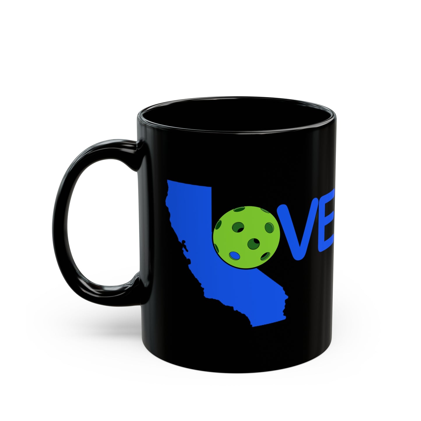 CALIFORNIA PICKLEBALL BLACK MUG (11oz)