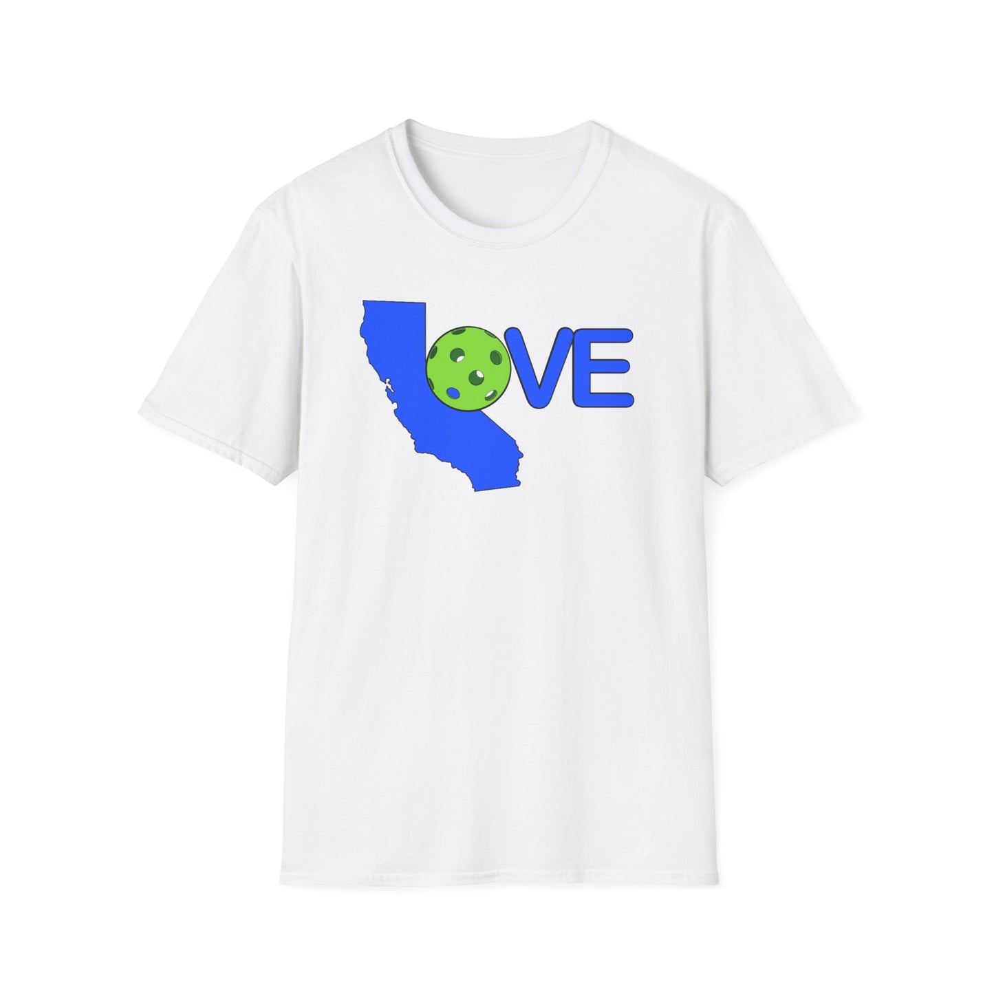 CALIFORNIA PICKLEBALL LOVE T-SHIRT