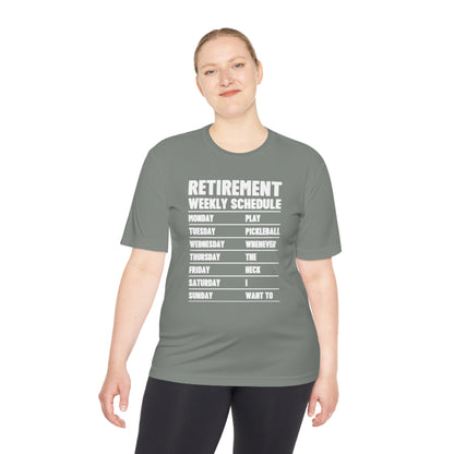 Pickleball Retirement Schedule Athletic T-shirt