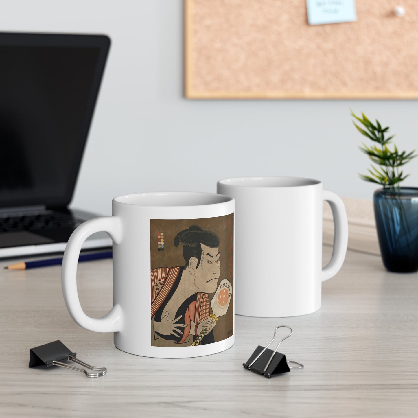 KABUKI WHITE MUG (11oz)