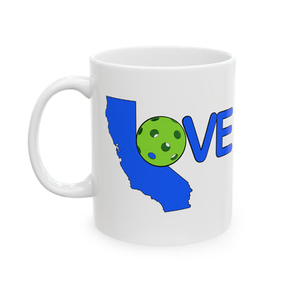 CALIFORNIA PICKLEBALL WHITE MUG (11oz)