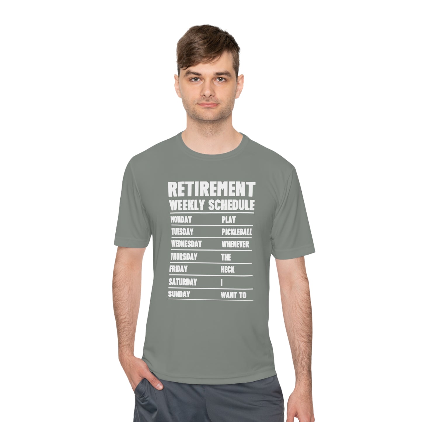 Pickleball Retirement Schedule Athletic T-shirt