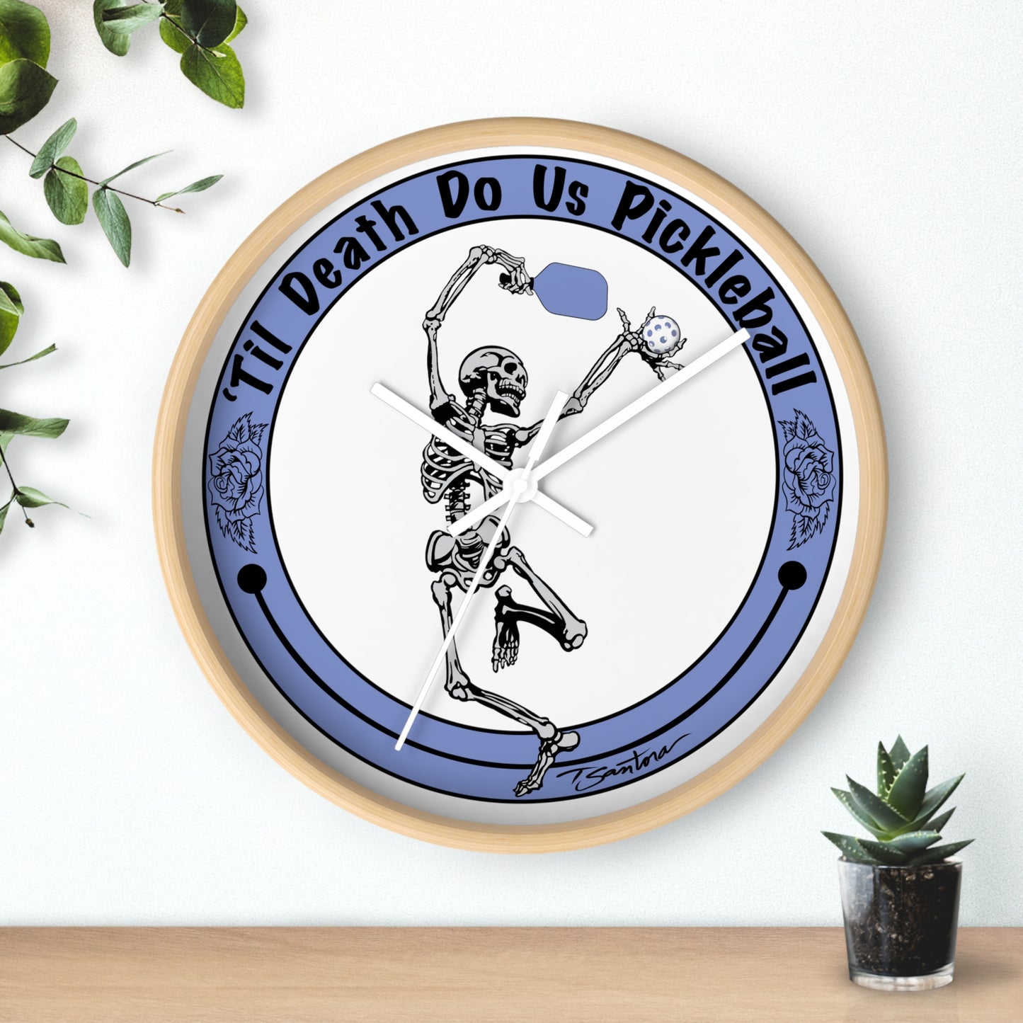 TIL DEATH DO US PICKLE Wall Clock