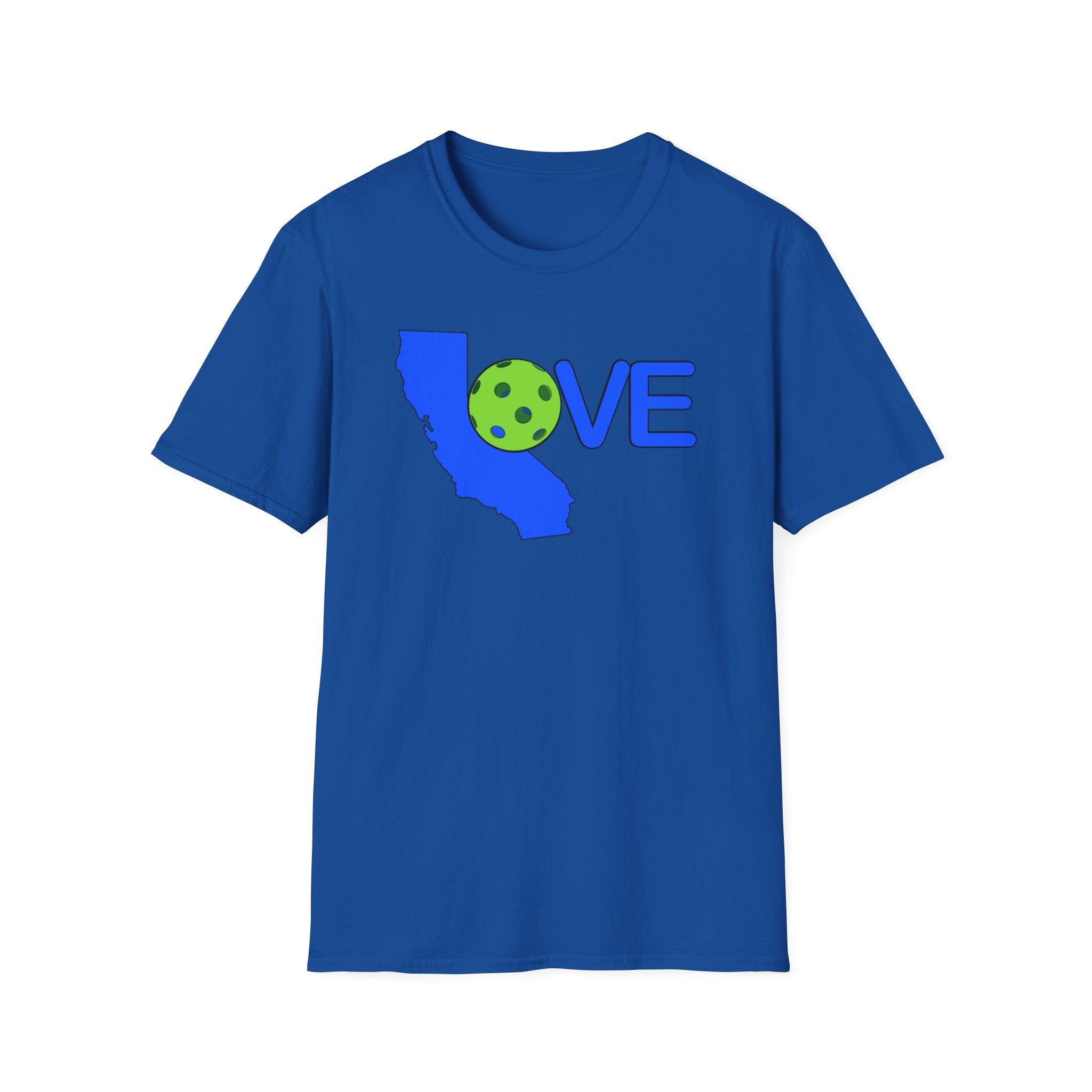 CALIFORNIA PICKLEBALL LOVE T-SHIRT