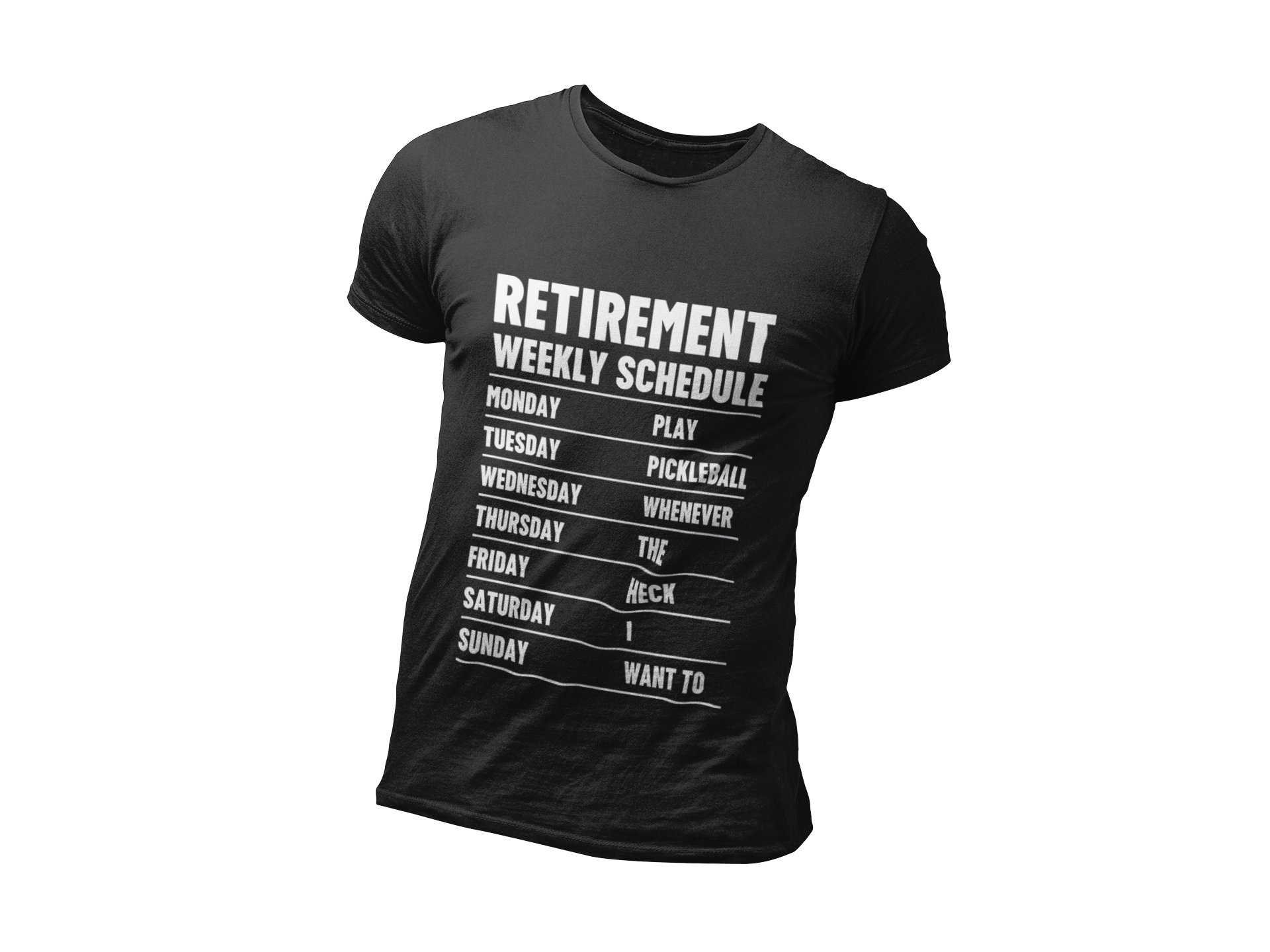 Pickleball Retirement Schedule Athletic T-shirt