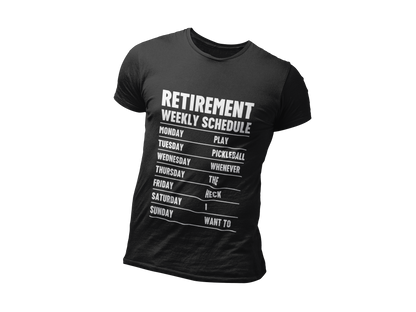 Pickleball Retirement Schedule Athletic T-shirt