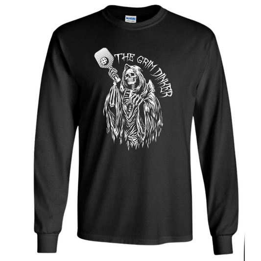 The Grim Dinker - Pickleball T-Shirt -Unisex Performance Long Sleeve Shirt