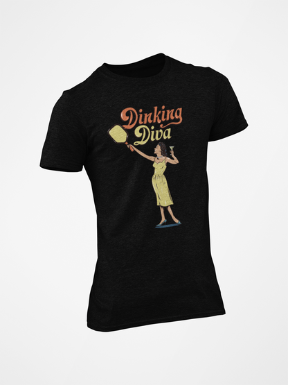 DINKING DIVA SPORTS TEK ATHLETIC SHIRT