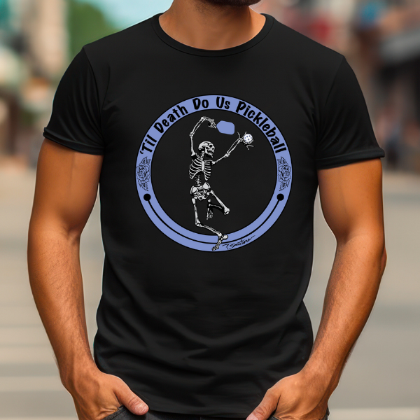 'TIL DEATH DO US PICKLE SPORTS TEK ATHLETIC SHIRT